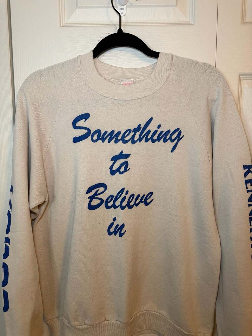Vintage Jerzees Kenneth & Co. Something to Believe In Crewneck Sweatshirt